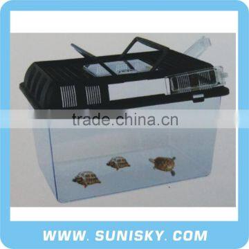 Transparent Plastic Pet Box for Turtle Reptiles Box