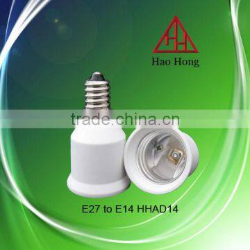 Hot sale E27 to E14 PBT enviroment adapter lampholder / Haohong factory price / made in China