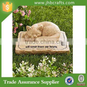 Custom Pet Memory Cat Stone Garden Decoration