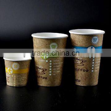 All sizes of disposable paper cup