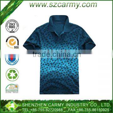 Newest Tie Dyed Mans Iron Free Pique Washed Golf Polo Shirts