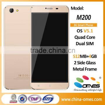 Hot Sale M200 5.5inch Quad Core Smartphone 3G 850/1900 mhz android