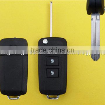 Folding car key for modified Toyota 2 buttons flip key blank