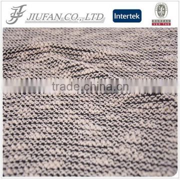 Jiufan Textile Knitting Sweater Material Dyed 100% Polyester Fancy Fabric