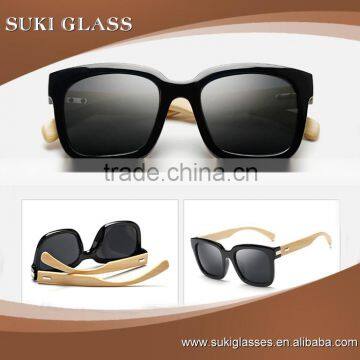 Plastic sunglasses wood arm sunglass bamboo eyeglasses