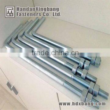 L anchor bolt with zinc plated made in china hebei handan