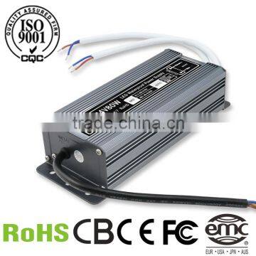 80W 24V 3.3A output waterproof led switch power supply with Aluminium shell