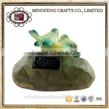 Solar Resin Bird Ornaments Crafts for Home Decoration photo-2
