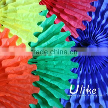 2013 new christmas tissue round honeycomb fan tissue paper fans