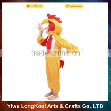 China factory direct sale kids mascot costume yellow cock animal costume