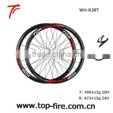 38mm road bike carbon tubular wheels