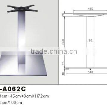 HS-A062C Square 201#stainless Steel Table Leg Square Tube Table Leg Metal Coffee Table Legs photo-2