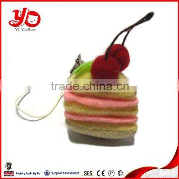 wholesale mini plush cake toys keychain