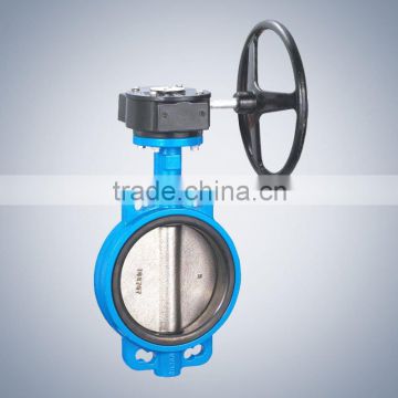 electric actuator wafer butterfly valve with hand wheel