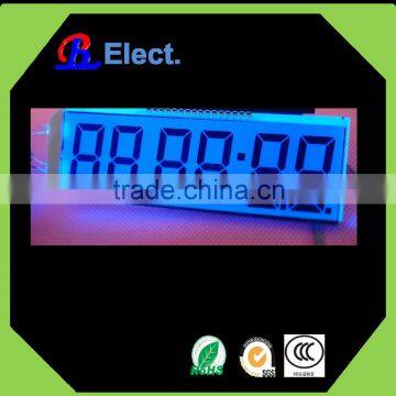 negative transparent fuel dispenser lcd display,segment digit small lcd screen