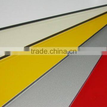 grey PVDF acp sheet for sign board/wall cladding/shop decoration