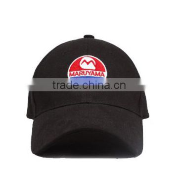 High Quality Plain Black Cotton Baseball Cap/Custom Embroidery Baseball Cap and Hat