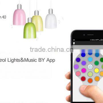 Innovative products app controlled wireless bluetooth speaker with led light