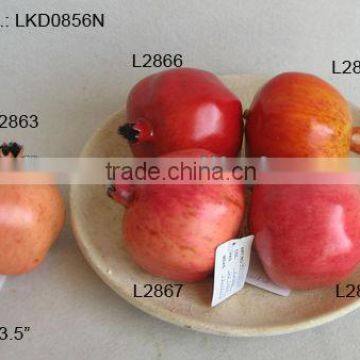 2014 Artificial Fake Fruits 3.5*3.5" Artificial Polyfoam Pomegranate House Decoration