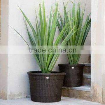 rattan garden flower plant pot