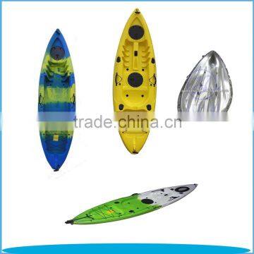 hot selling LLDPE three person sit on top fishing kayak(2adult+1children) double kayak