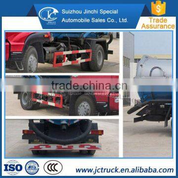 Environmental health 3cubic howo 4x2 vacuum sewage suction truck manufacturer