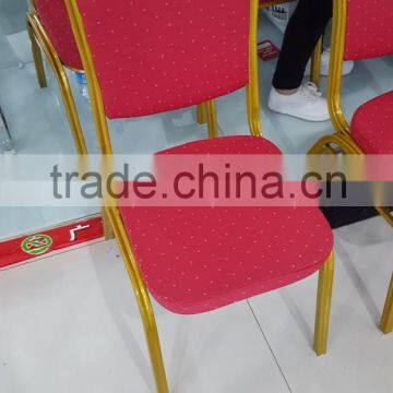 Crown Back Stacking Banquet Chair with Burgundy Fabric