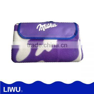 Nylon Polyester Fleece Waterproof Picnic Blanket With Logo