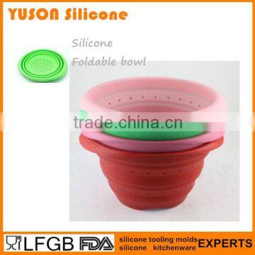 Food Grade BPA Free Silicone Collapsible Strainer photo-6