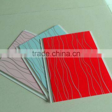 Decorative PVC Panel plastic material hot stamping new design interior decorative