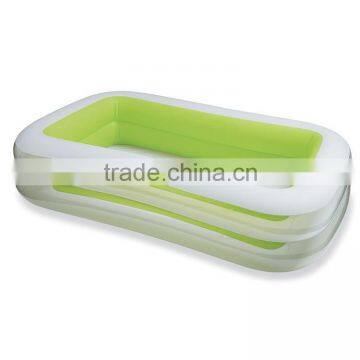 Prompt Set Rectangle Green Swim Center Family Inflatable Pool,inflatable Swimming Pools