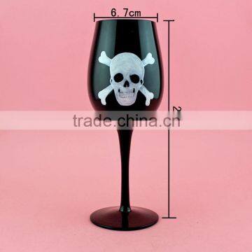 High Quality Champang Wine Glass With Painting Hot Sale photo-4