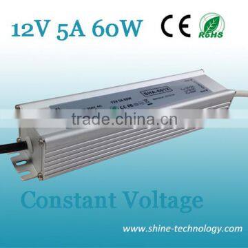 constant voltage 12v 5a 60w waterproof led transformer