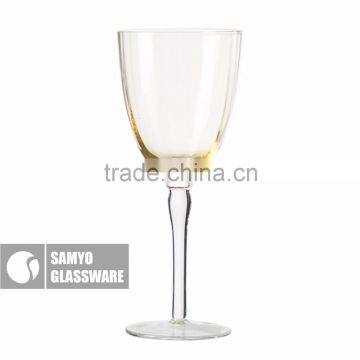 SAMYO handmade home usage lead free fashion insulated wine glass