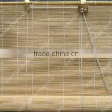 Cool Sunroom With Woven Bamboo Blinds