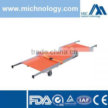 Heavy Duty Aluminum Alloy Folding Stretcher With Wheels