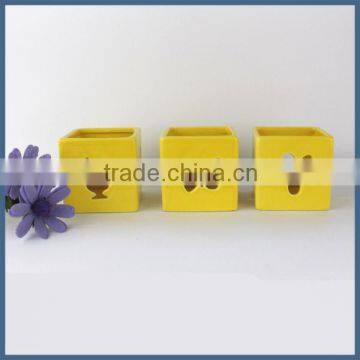 Beautiful butterfly ceramic candle jars wholesale