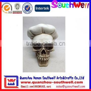 Army Helmet Soldier Skull Skeleton Halloween War Figurine Decor photo-2
