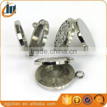 Stainless Steel Perfume Locket Aromatherapy Essential Oil Diffuser Necklace photo-4