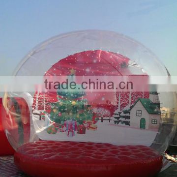 clear inflatable lawn tent Christmas snow globe 5m