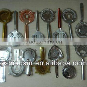 Different kinds of Sprong bar strainer, stainless steel ice bar strainer