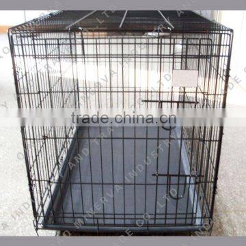 Metal dog cage