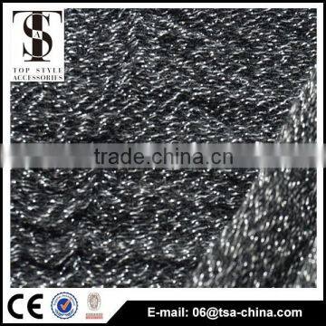 2016 Women Fashion Hot Warm Black Metallic Solid Color Viscose Scarf photo-5