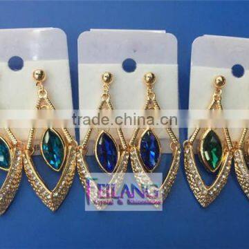 Fashion Earrings Diamond Pendant Earrings Geometric Segments Earrings