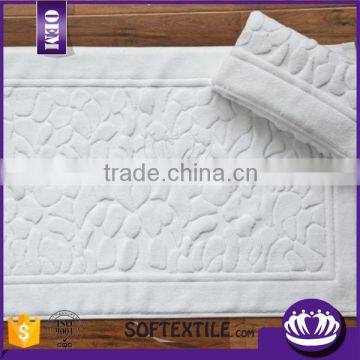 Softextile factory supply custom bathroom Floor mat Cotton hotel Bath Mat set