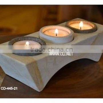 Marble 3 Tea Light Candle Holder for Wholesale