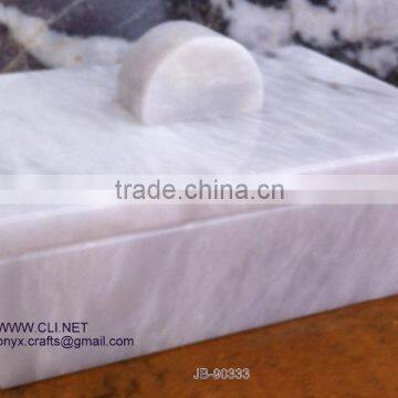 White Marble Jewelry Box