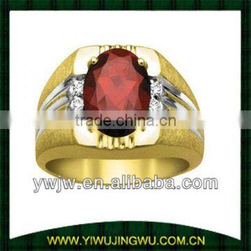 new design men's rings with ruby,mens jewelry(JW-G11711)