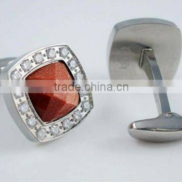 wholesale stainless steel redstone cufflinks with jewelry