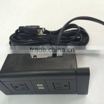 Surface Mounted Electrical Outlet With 2 Usb for Charging photo-3